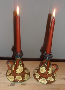 3113 Intarsio pair candlesticks√ +